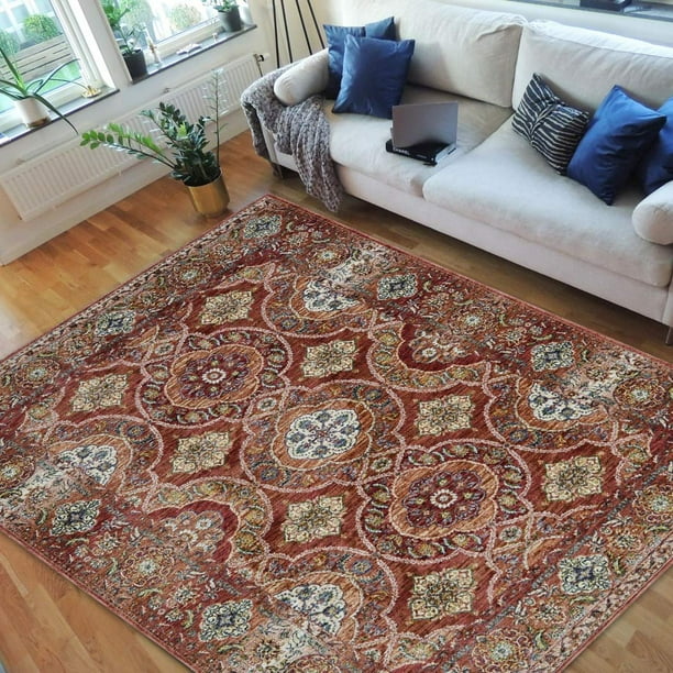 5'x7' HR-Traditional Rugs/bijar Collection/Fashion Home Oriental|Persian Vintage Area Rugs-Distressed Copper/Multi 5'x7' HR-Traditional Rugs/bijar Collection/Fashion Home Oriental|Persian Vintage Area Rugs-Distressed Copper/Multi
